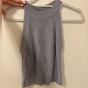 Aritzia Baby Blue Knit Top. Halter Neck. Perfect Condition.